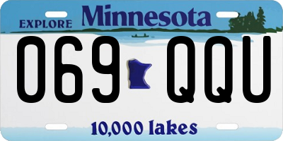 MN license plate 069QQU