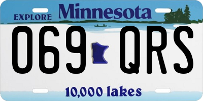 MN license plate 069QRS