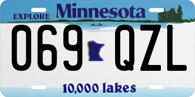 MN license plate 069QZL