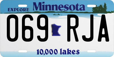 MN license plate 069RJA