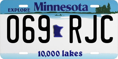 MN license plate 069RJC
