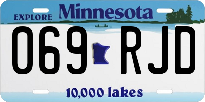 MN license plate 069RJD