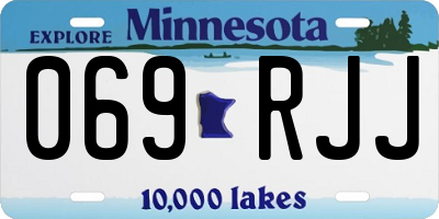 MN license plate 069RJJ