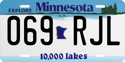 MN license plate 069RJL