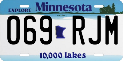 MN license plate 069RJM