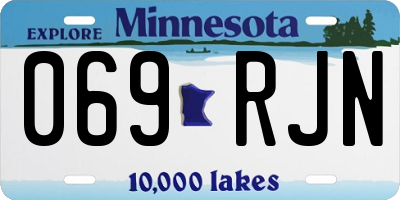 MN license plate 069RJN