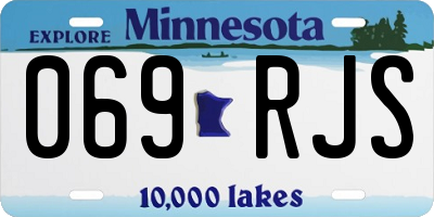 MN license plate 069RJS