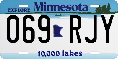 MN license plate 069RJY