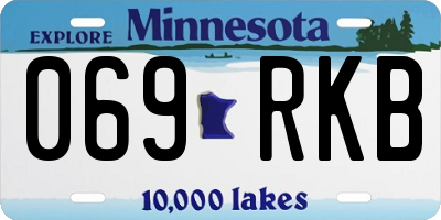 MN license plate 069RKB