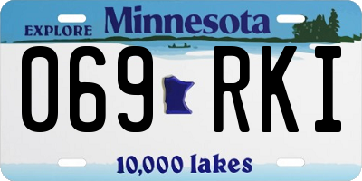 MN license plate 069RKI