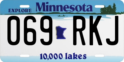 MN license plate 069RKJ