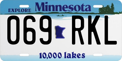 MN license plate 069RKL