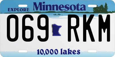MN license plate 069RKM