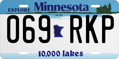 MN license plate 069RKP