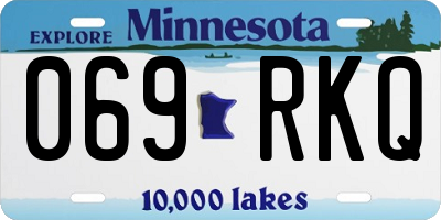 MN license plate 069RKQ