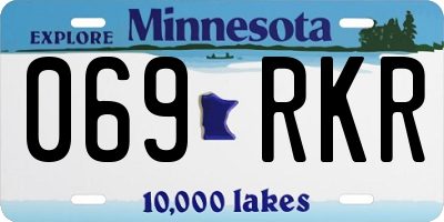MN license plate 069RKR