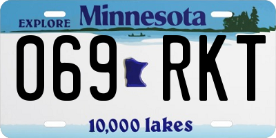 MN license plate 069RKT