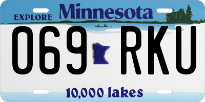 MN license plate 069RKU