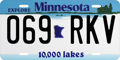 MN license plate 069RKV