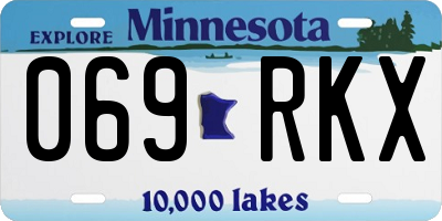 MN license plate 069RKX