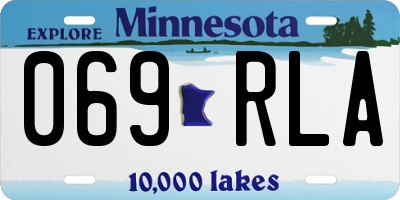 MN license plate 069RLA
