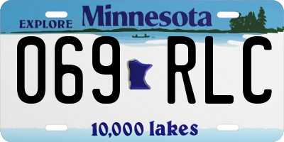 MN license plate 069RLC