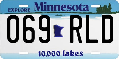 MN license plate 069RLD