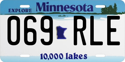 MN license plate 069RLE