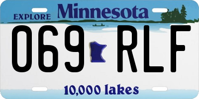 MN license plate 069RLF