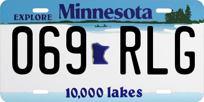 MN license plate 069RLG