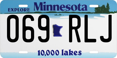 MN license plate 069RLJ