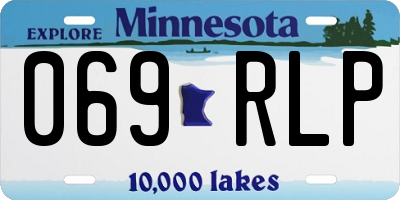 MN license plate 069RLP