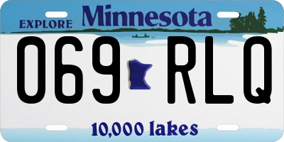 MN license plate 069RLQ