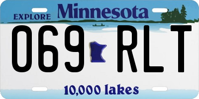 MN license plate 069RLT