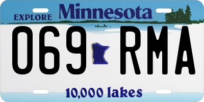 MN license plate 069RMA