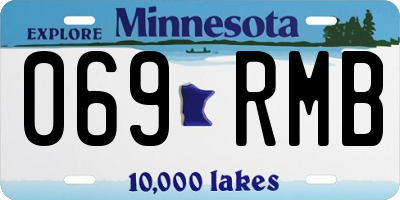 MN license plate 069RMB