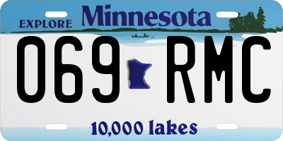 MN license plate 069RMC