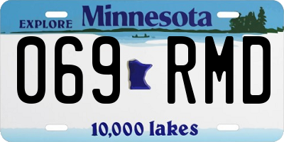 MN license plate 069RMD