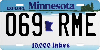 MN license plate 069RME