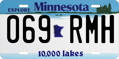 MN license plate 069RMH