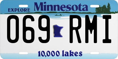 MN license plate 069RMI