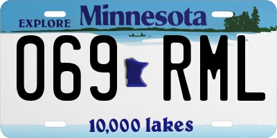 MN license plate 069RML