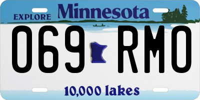 MN license plate 069RMO