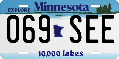 MN license plate 069SEE