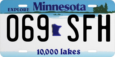MN license plate 069SFH
