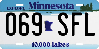 MN license plate 069SFL