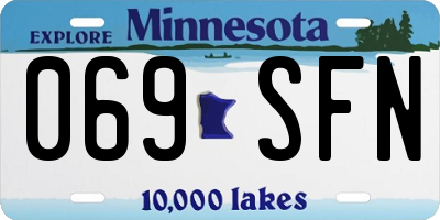 MN license plate 069SFN