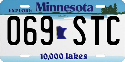 MN license plate 069STC