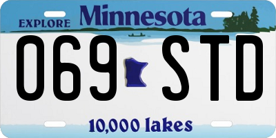 MN license plate 069STD