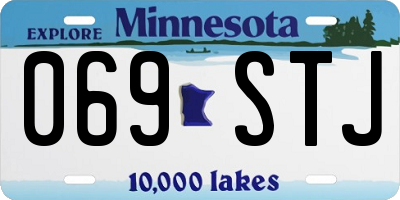 MN license plate 069STJ